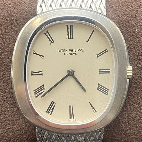 patek philippe ellipse silver|Patek Philippe ellipse white gold.